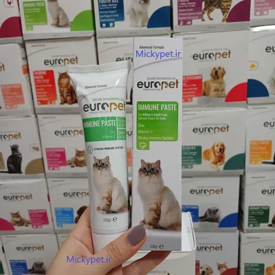 خمیر تقویت سیستم ایمنی مخصوص گربه یوروپت ۱۰۰ گرم