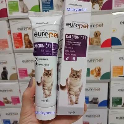 خمیر کلسیم مخصوص گربه یوروپت ۱۰۰ گرم